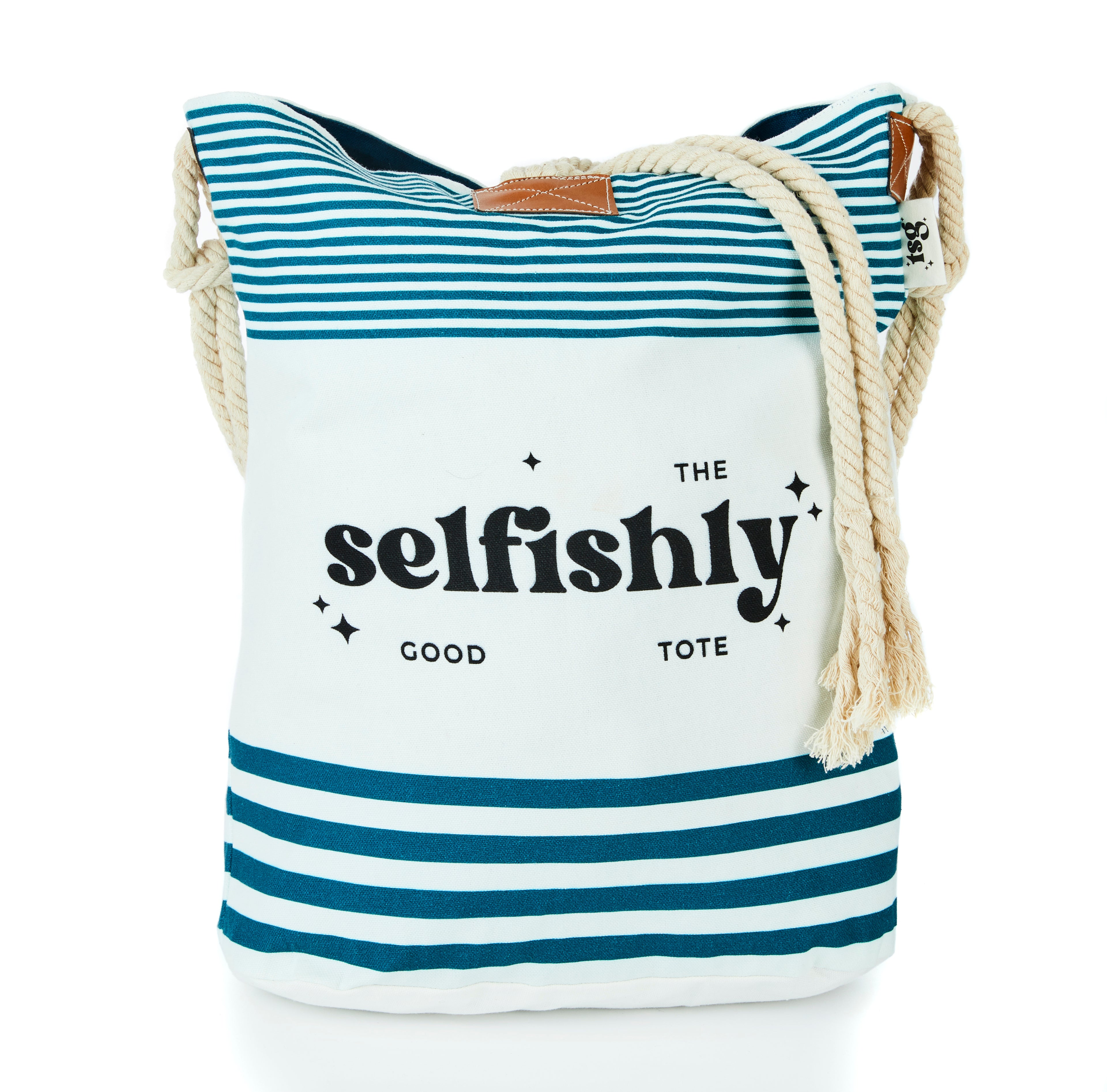 Vacation Tote - Teal Canvas Tote Bag