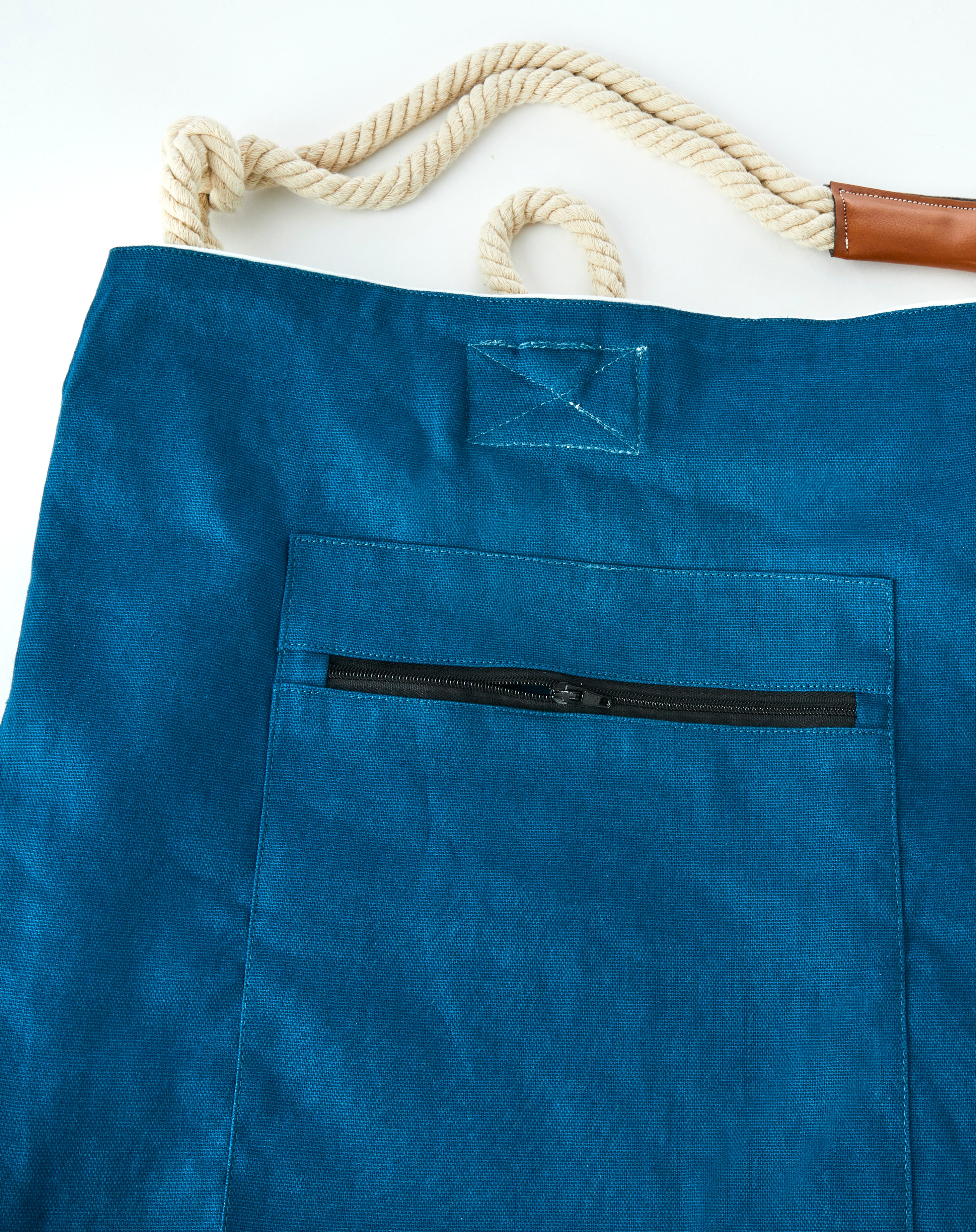 Vacation Tote - Teal Canvas Tote Bag