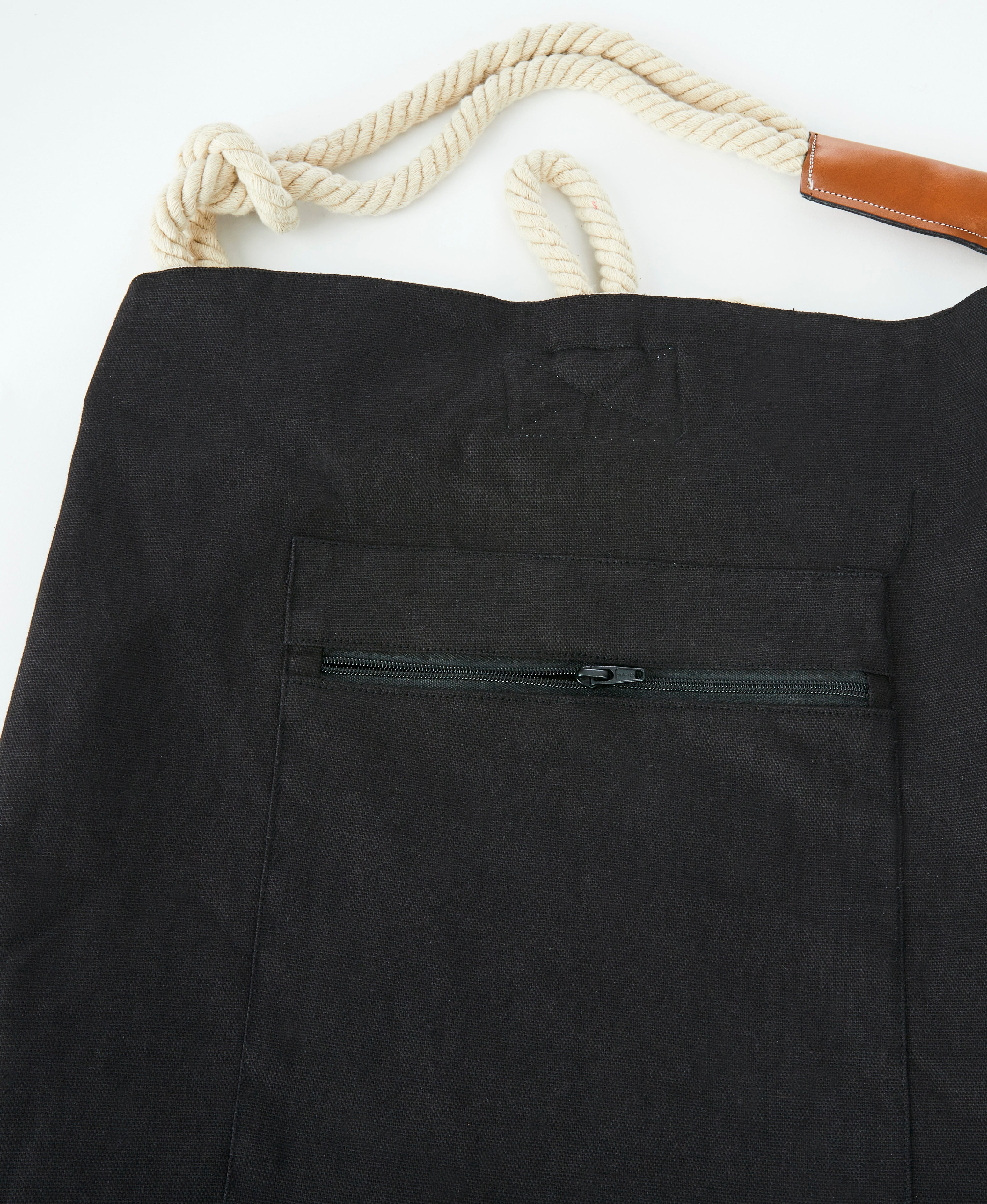 Vacation Tote - Black Canvas Tote Bag