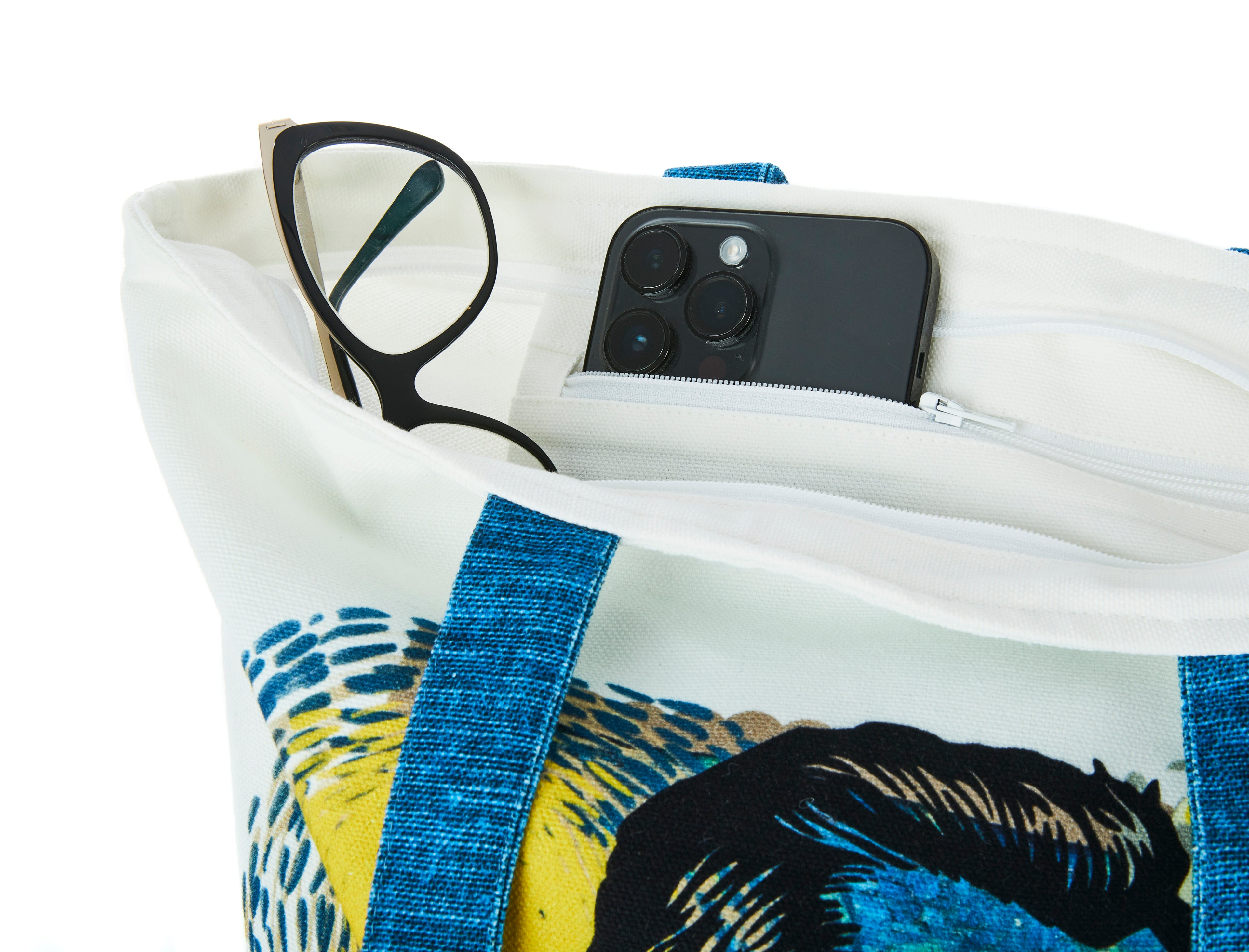 Blooming Nightfall Canvas Tote