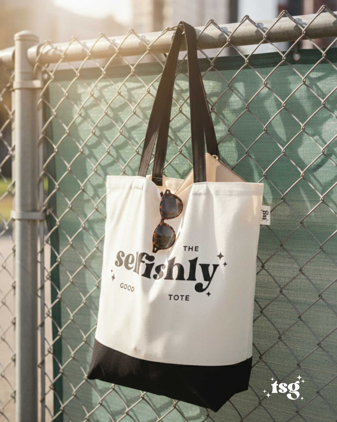 The Monochrome Tote - Cotton Canvas
