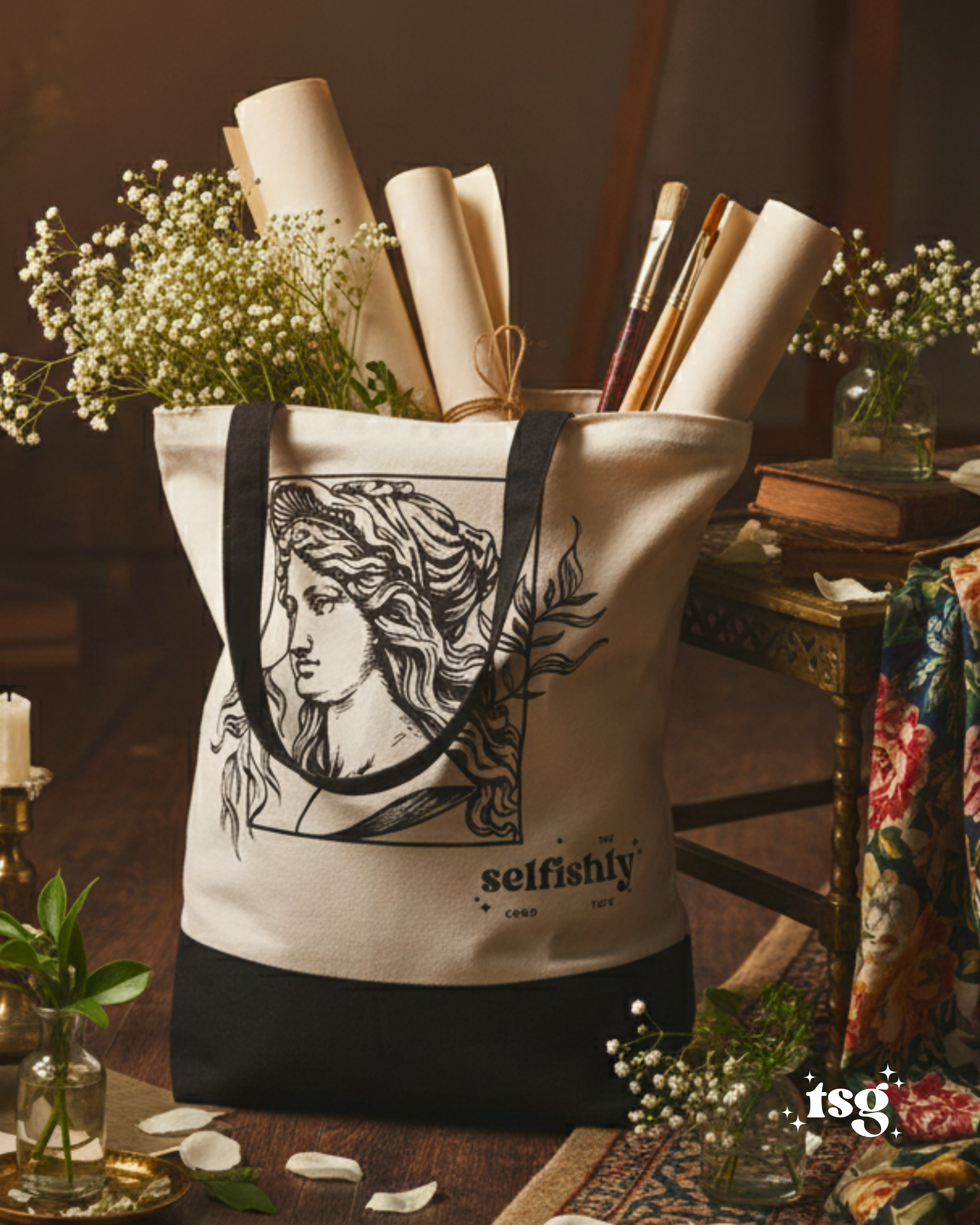 Muse Noire Canvas Tote