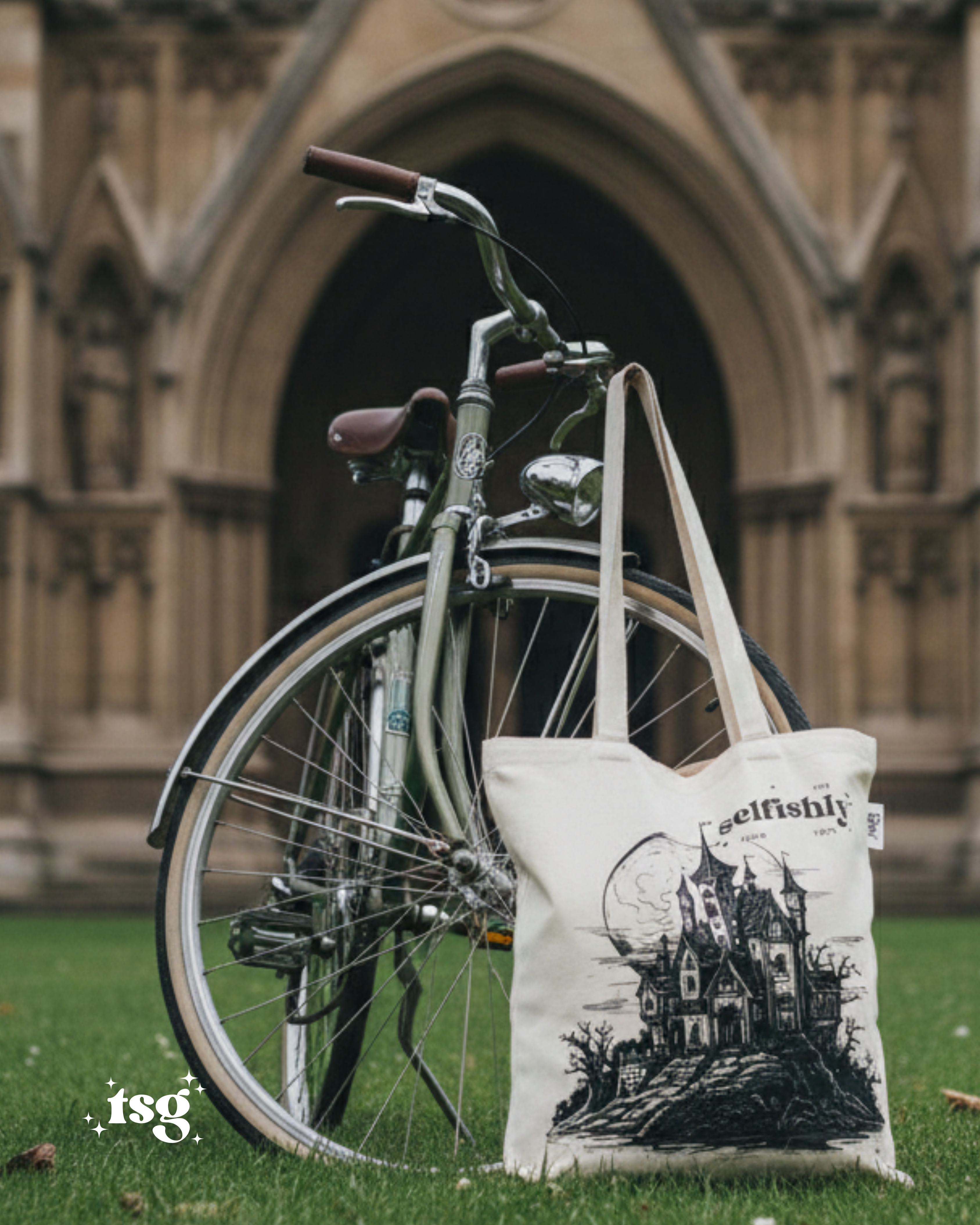 Obsidian Omen Canvas Tote