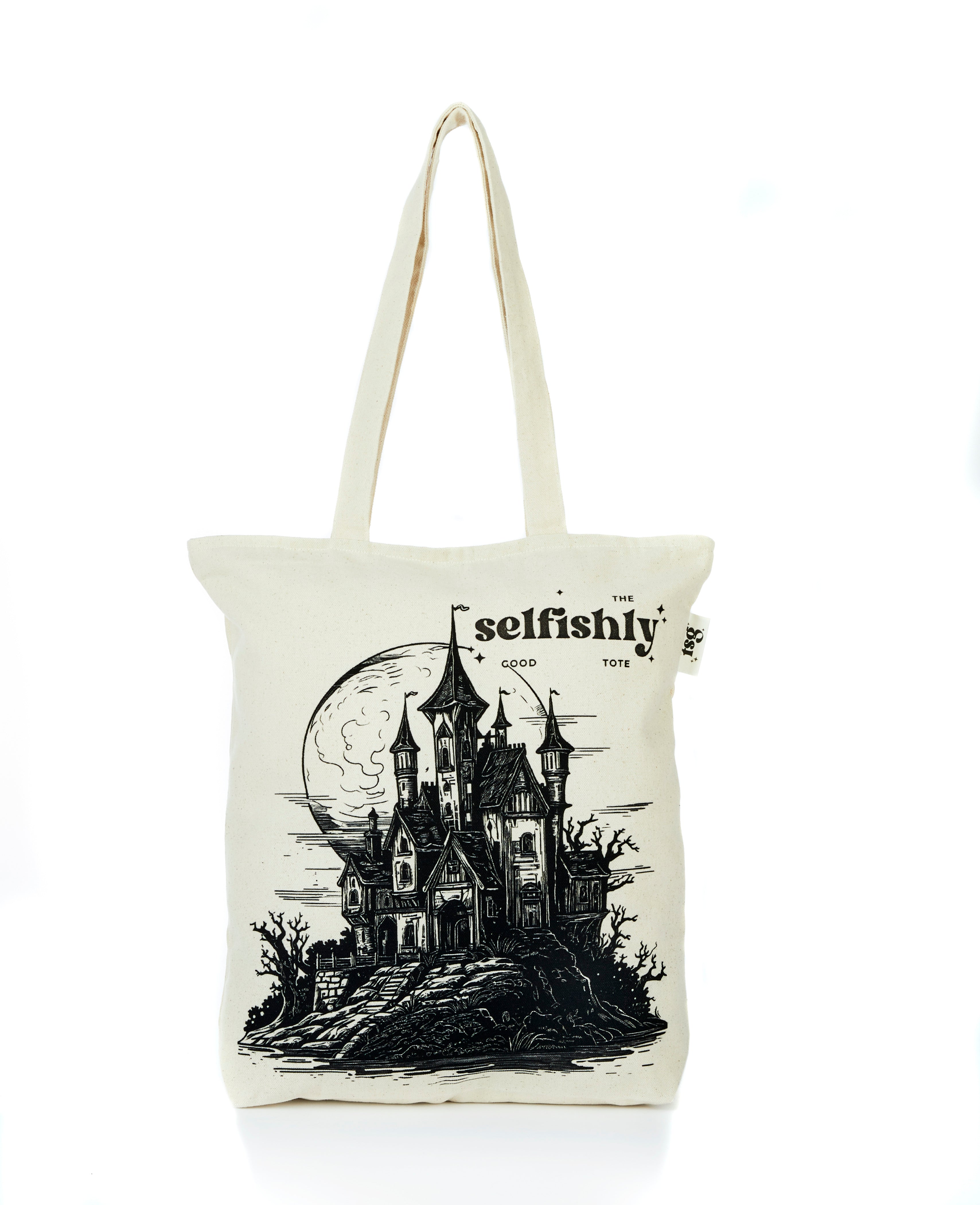 Obsidian Omen Canvas Tote