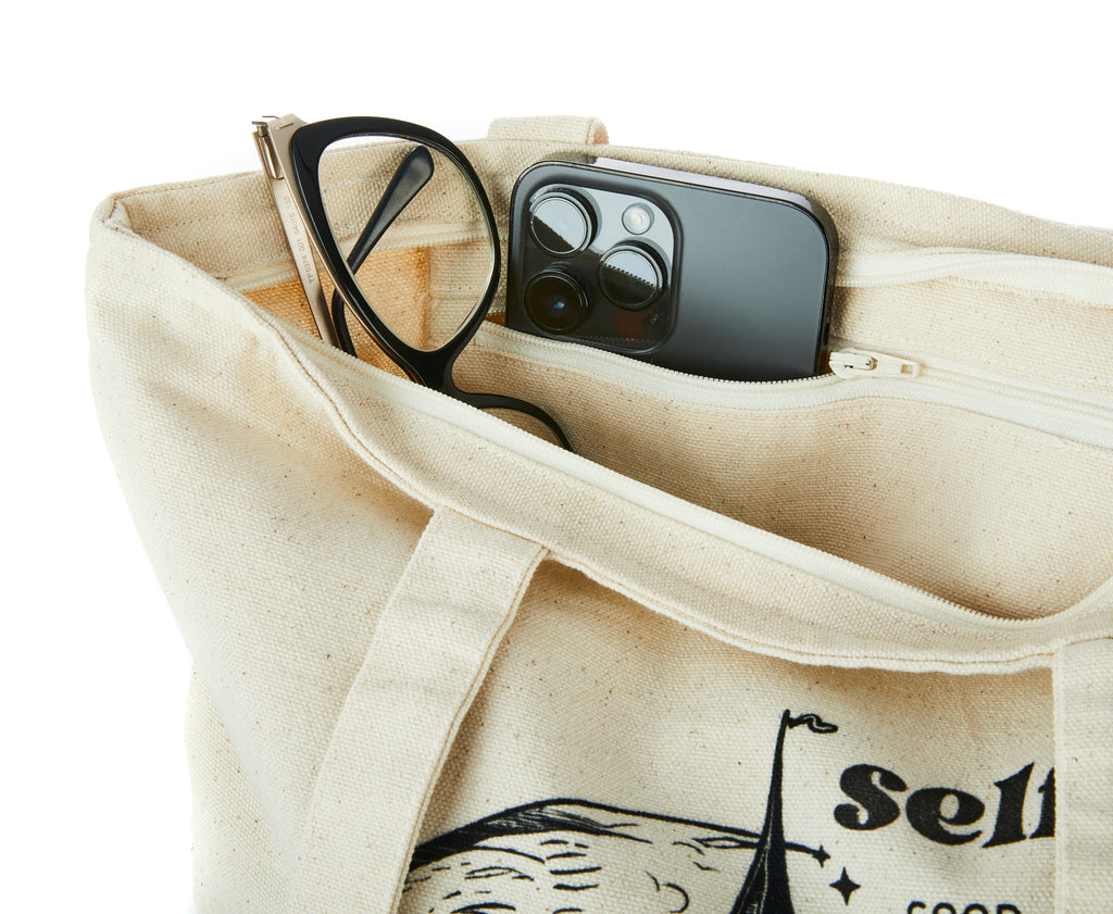 Obsidian Omen Canvas Tote