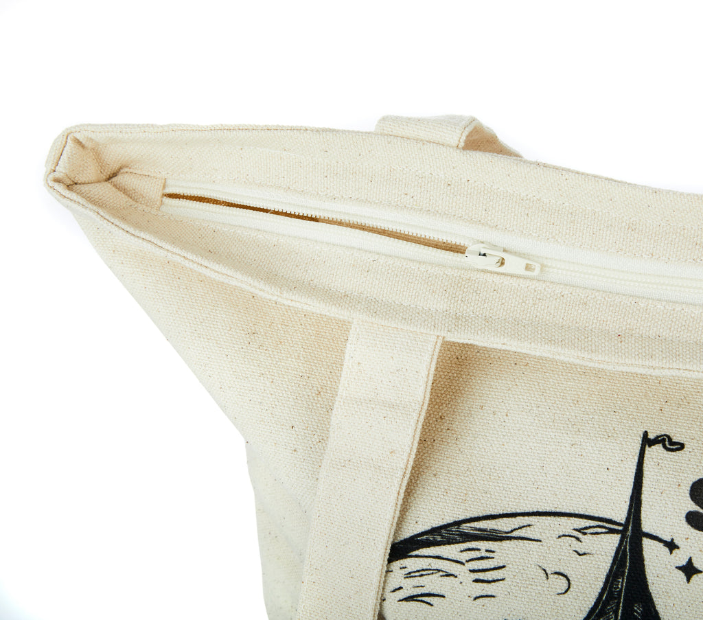 Obsidian Omen Canvas Tote